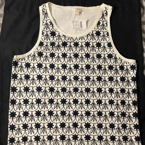 J.Crew Embroidered Tank - Picture 1 of 4